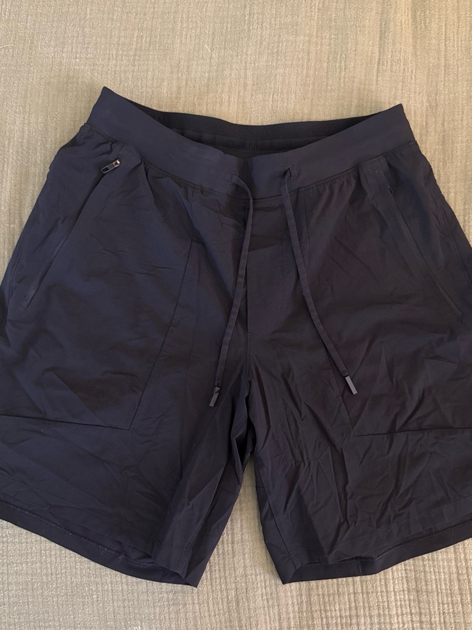 Men's Navy Drawstring Active Shorts